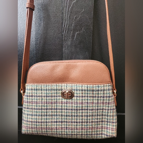 Talbots Handbags - Talbots Rustling Check Crossbody Bag